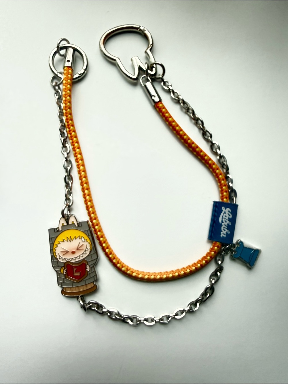 popmart the monsters “lets checkmate” pendant chain